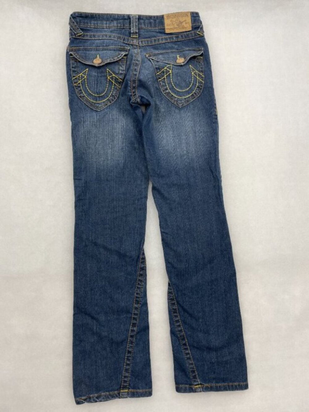 True Religion Joey Super T Flare Leg Blue Jeans USA Made Vintage Women's 28x31